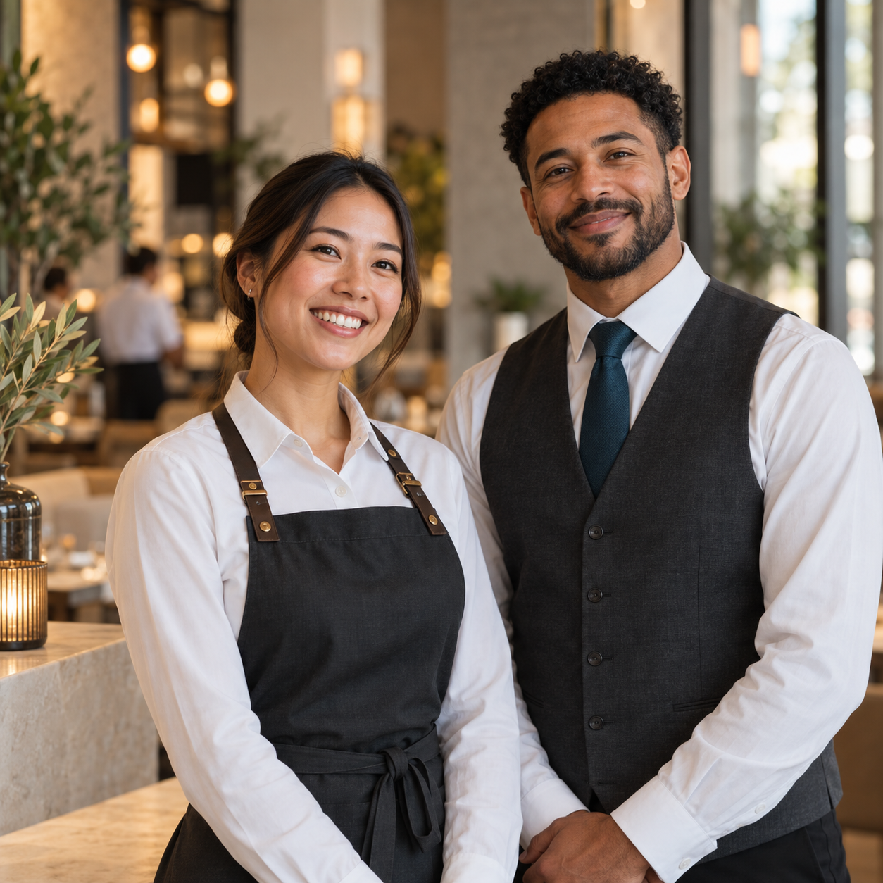 Hospitality professionals representing global talent and local understanding